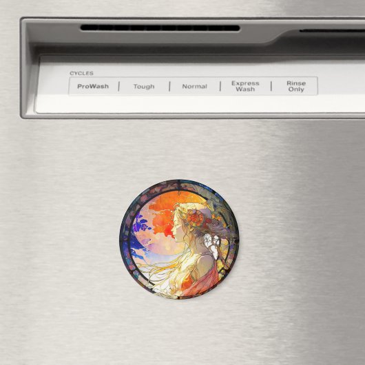 Lebhafte Wasserfarbe des Girl Magnet (In Situ (Geschirrspüler))