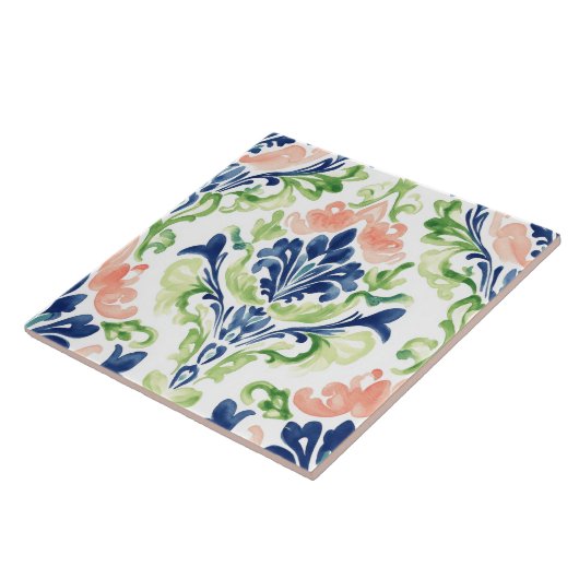 Lebhafte Wasserfarbe Fliese (Seite)