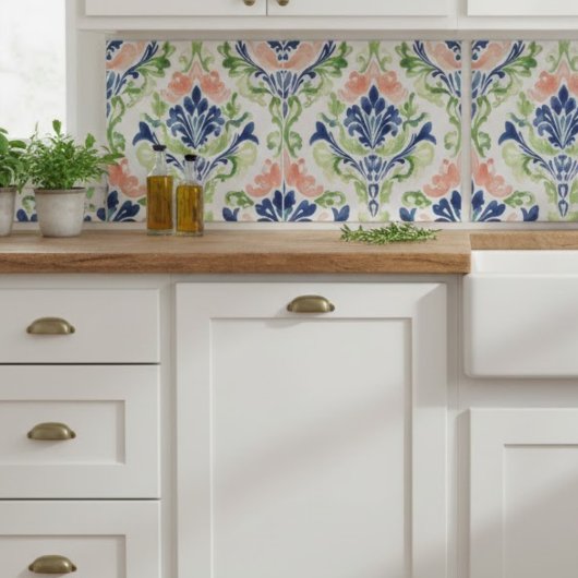 Lebhafte Wasserfarbe Fliese