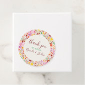 Lebhafte Wasserfarben Sommer-Tulip-Blume Hochzeit Geschenkanhänger (Beispiel)