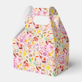 Lebhafte Wasserfarben Sommer-Tulip-Blume Hochzeit Geschenkschachtel (Rückseite)