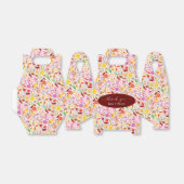 Lebhafte Wasserfarben Sommer-Tulip-Blume Hochzeit Geschenkschachtel (Ungefaltet)