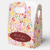 Lebhafte Wasserfarben Sommer-Tulip-Blume Hochzeit Geschenkschachtel (Geöffnet)