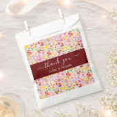 Lebhafte Wasserfarben Sommer-Tulip-Blume Hochzeit Geschenktütchen (Ausgeschnitten)