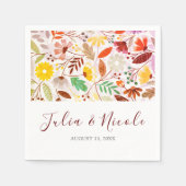 Lebhafte Wasserfarben Sommer-Tulip-Blume Hochzeit Serviette (Vorderseite)