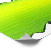 Lebhafte Wasserfarbenase und Blume Poster (Ecke)