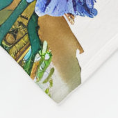 Lebhafte Wasserfarbenschildkröte Fleecedecke (Ecke)