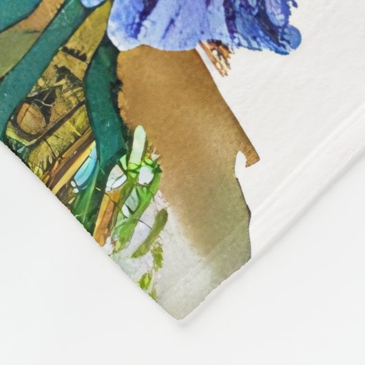 Lebhafte Wasserfarbenschildkröte Fleecedecke (Ecke)