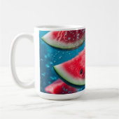 Lebhafte Wassermelonen Unterwasser-Scheiben - erfr Kaffeetasse (Links)