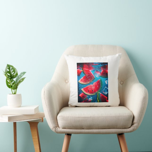 Lebhafte Wassermelonen Unterwasser-Scheiben - erfr Kissen (Stuhl )
