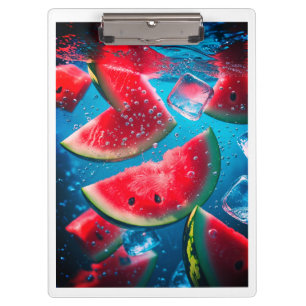 Lebhafte Wassermelonen Unterwasser-Scheiben - erfr Klemmbrett
