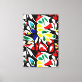 Lebhafte Wassertropfengeometrie , Abstrakte Wall A Leinwanddruck (Vorderseite)