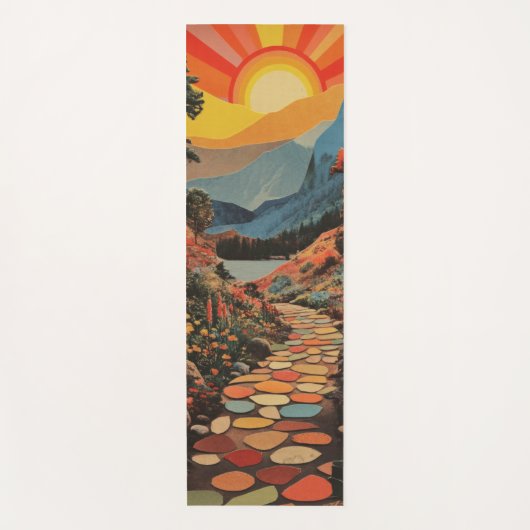 Lebhafte Weichsel: Ein Weg zum Frieden Yogamatte (Vorderseite)