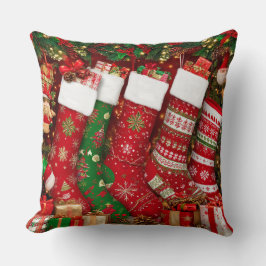 Lebhafte Weihnachts-Strümpfe Kissen