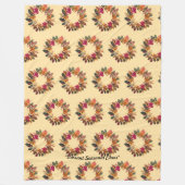 "Lebhafte Weihnachtsfarben" Fleecedecke (Vorderseite)