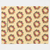 "Lebhafte Weihnachtsfarben" Fleecedecke (Vorderseite (Horizontal))