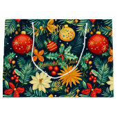 Lebhafte Weihnachtsgeschenktasche mit Baubles und  Große Geschenktüte (Vorderseite)