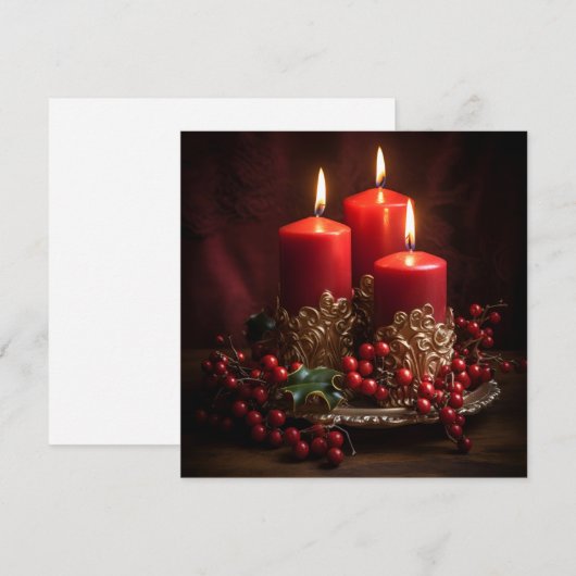 Lebhafte Weihnachtskarte Feiertagskarte (Vorne/Hinten)