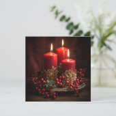 Lebhafte Weihnachtskarte Feiertagskarte (Stehend Vorderseite)