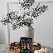 Lebhafte Weihnachtskunst mit Gegenwart Postkarte