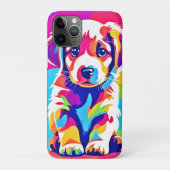 Lebhafte Welpenkunst Case-Mate iPhone Hülle (Rückseite)