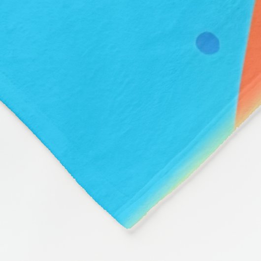 Lebhafte Welpenkunst Fleecedecke (Ecke)