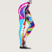 Lebhafte Welpenkunst Leggings (Rechts)