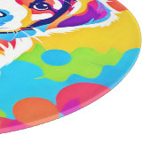 Lebhafte Welpenkunst Schneidebrett (Ecke)