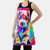 Lebhafte Welpenkunst Schürze (InSitu)