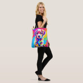 Lebhafte Welpenkunst Tasche (Am Model)