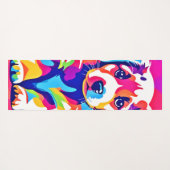 Lebhafte Welpenkunst Yogamatte (Rückseite (Horizontal))