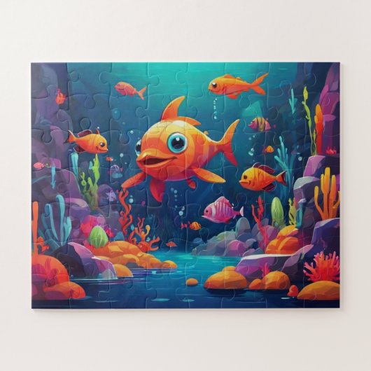 Lebhafte Welt unter dem Meer Puzzle (Horizontal)