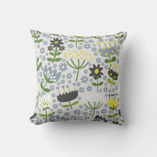 Lebhafte Wiesenblüten Kissen
