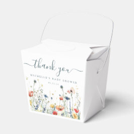 Lebhafte Wildblume Babydusche Geschenkschachtel