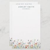 Lebhafte Wildblume Briefpapier (Vorne/Hinten)
