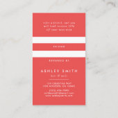 Lebhafte Wildblume Empfehlungskarte (Rückseite)