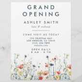 Lebhafte Wildblume Flyer (Vorne)