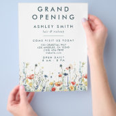 Lebhafte Wildblume Flyer (Hand)