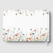 Lebhafte Wildblume Hochzeit Gästebuch (Rückseite)