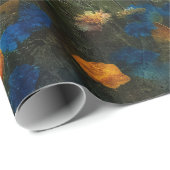 Lebhafte Wildblume Impressionist Decoupage Geschenkpapier (Rolleneckpunkt)