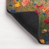 Lebhafte Wildblume Impressionist Mousepad (Ecke)