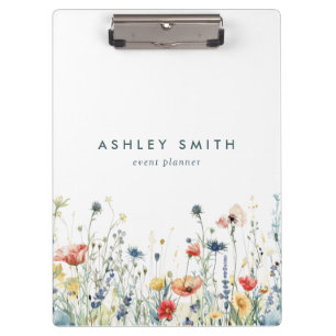 Lebhafte Wildblume Klemmbrett