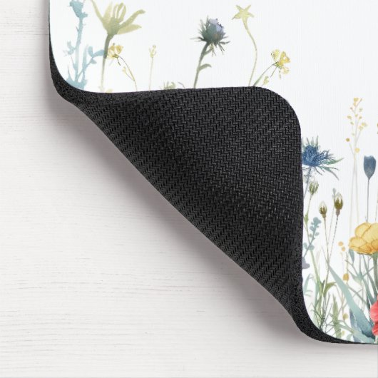 Lebhafte Wildblume Mousepad (Ecke)