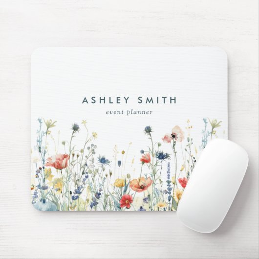 Lebhafte Wildblume Mousepad (Mit Mouse)