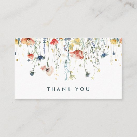 Lebhafte Wildblume Rabattkarte (Vorderseite)