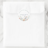 Lebhafte Wildblume Runder Aufkleber (Tasche)