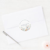 Lebhafte Wildblume Runder Aufkleber (Umschlag)