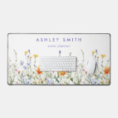 Lebhafte Wildblume Schreibtischunterlage (Tastatur & Maus)