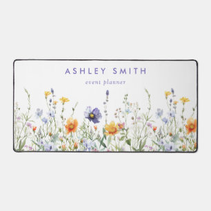 Lebhafte Wildblume Schreibtischunterlage