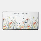 Lebhafte Wildblume Schreibtischunterlage (Vorderseite)